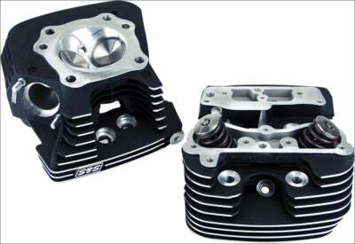 S&S Cycle Super Stock 89CC Black Cylinder Heads for Harley