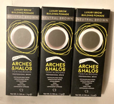 3 ARCHES HALOS Luxury Brow Building Promade Natural Brown 0.106 oz ea.