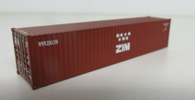 Atlas (N) Set #2 ZIM 40' Standard Height Container 3-Pack (50004169) FREE SHIP