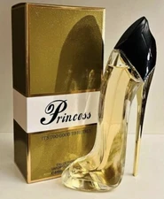 Perfume Princess High Heel Shoes Series Eau de Perfume for Women, 2.9oz GOLD
