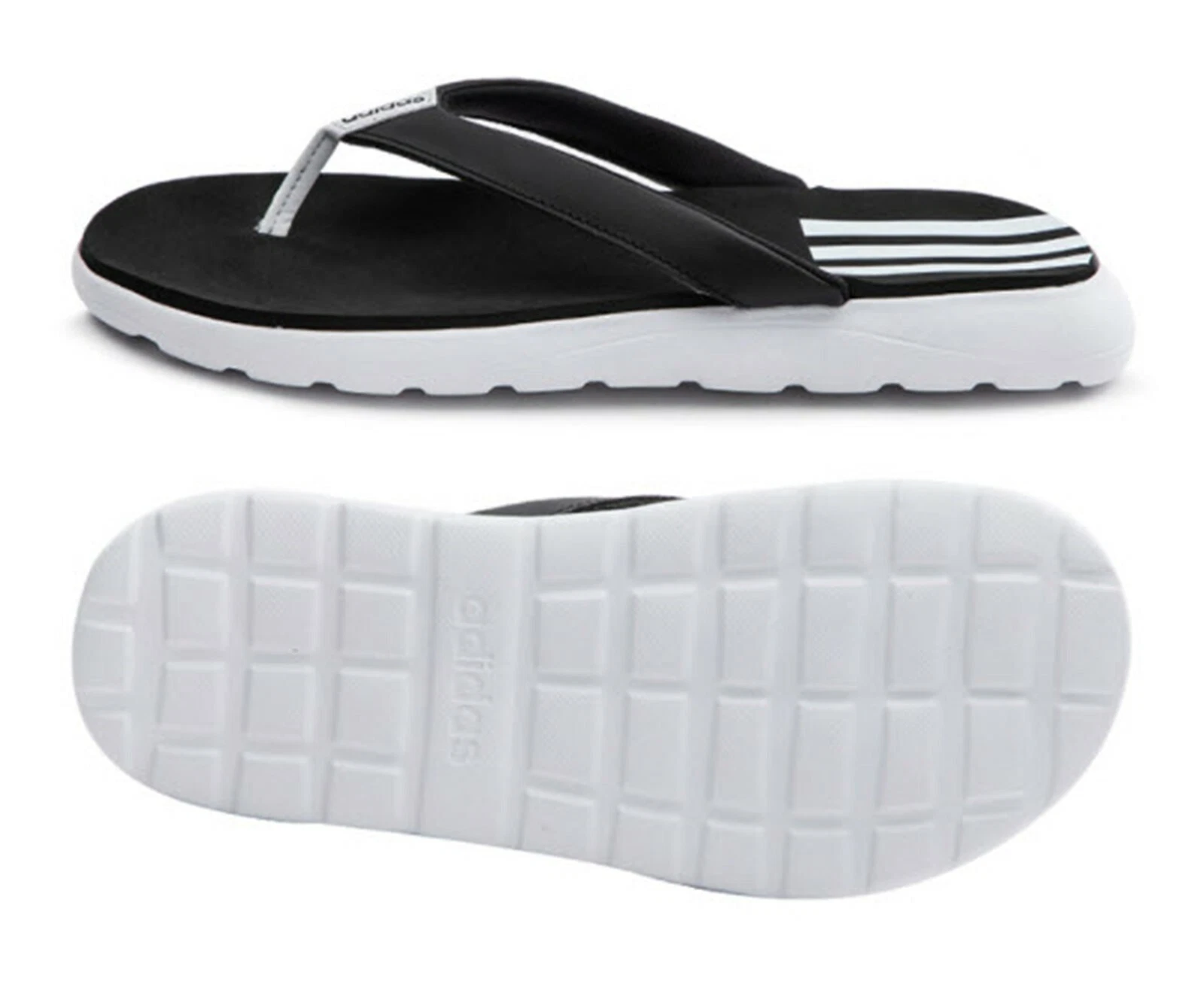 Sandali da uomo Adidas comfort infradito scarpe bianche slide palestra FY8656