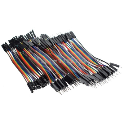 40PCS 1P-1P  Male Female Dupont wire cables jumpers 10CM 2.54MM For Arduino NEW
