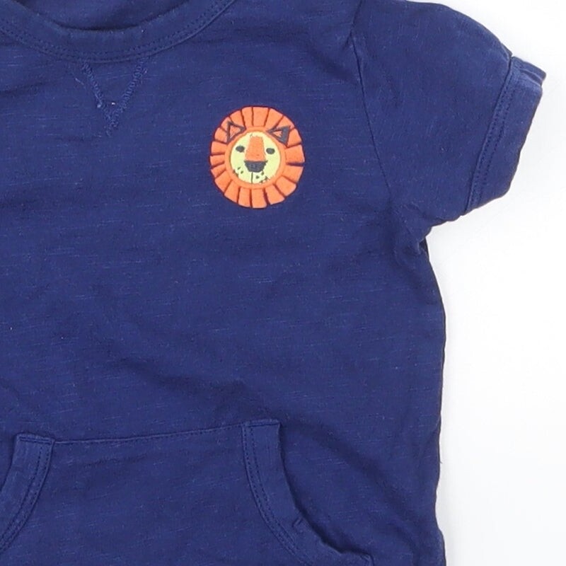 Mini Club Baby Blue 100percent Cotton Basic T-Shirt Size 6-9 Months Crew Neck image 10