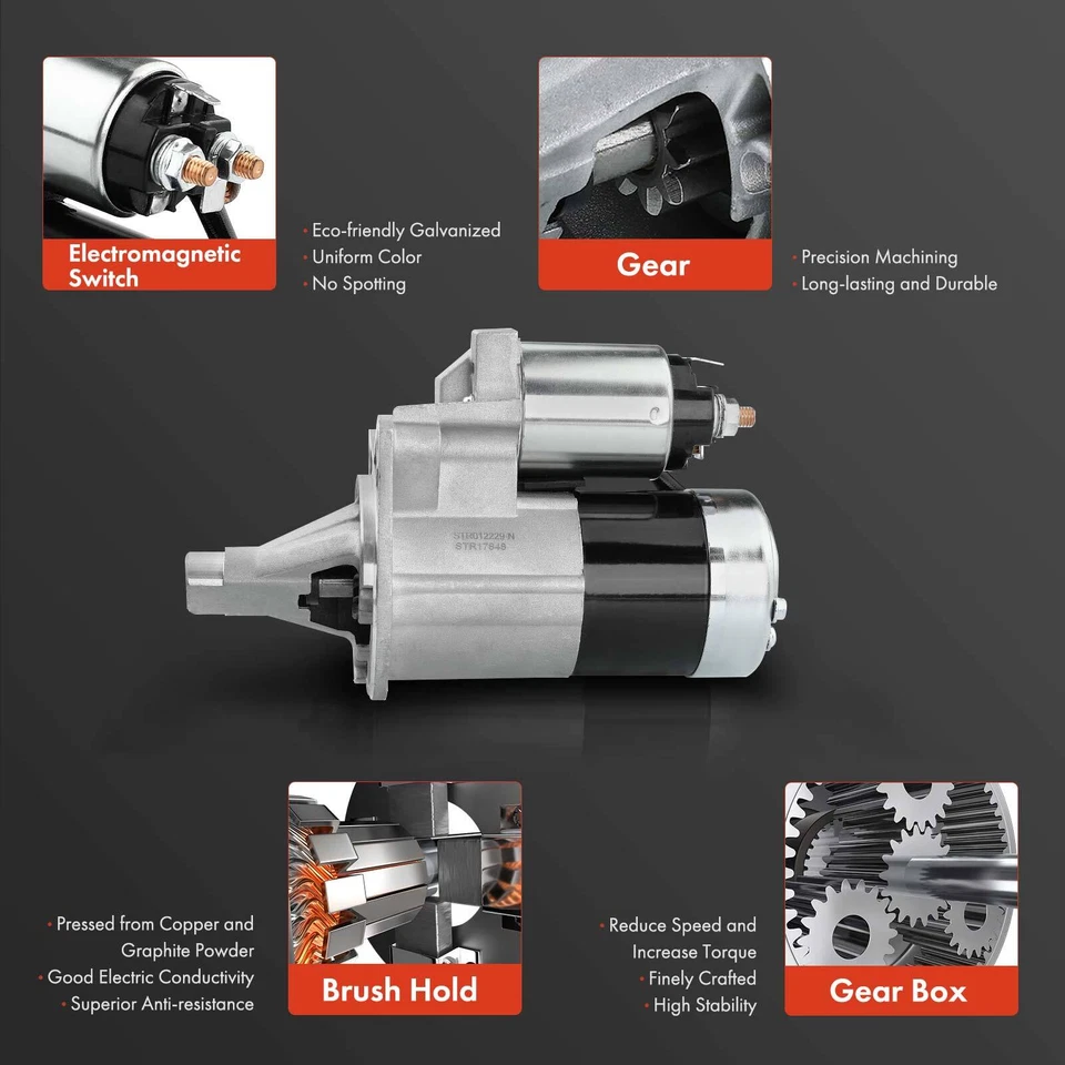 全新 初学者 适用于道奇 Intrepid 2002 - 2004 2.7L 克莱斯勒 Concorde 1.2KW 12V CW 10T — 第 4/4 张图片