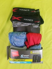 New Hanes Premium BOYS X-Temp Boxer Briefs L 14/16 Regular 6 Pack Multi-Color