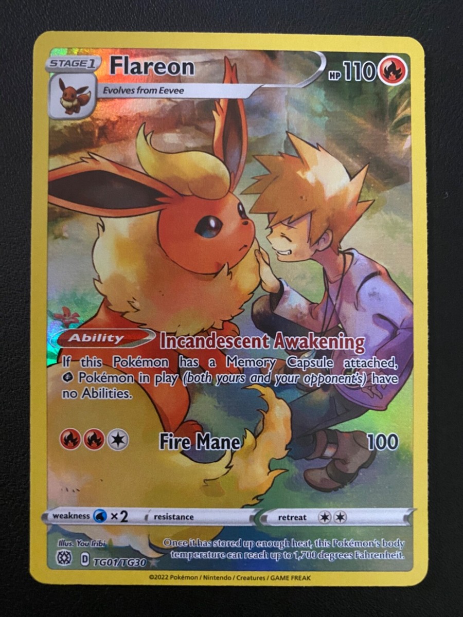 POKEMON TCG FLAREON TG01/TG30 SWSH BRILLIANT STARS TRAINER