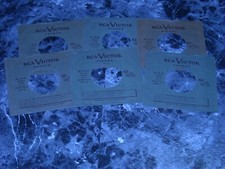 45 COMPANY RECORD SLEEVES. LOT OF SIX RCA EARLY 50'S. RECORD CARE.