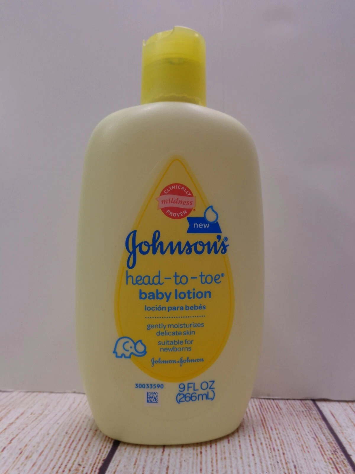 Johnsons Head-to-Toe Baby Lotion, 9 Fl. Oz Yellow bottle NEW