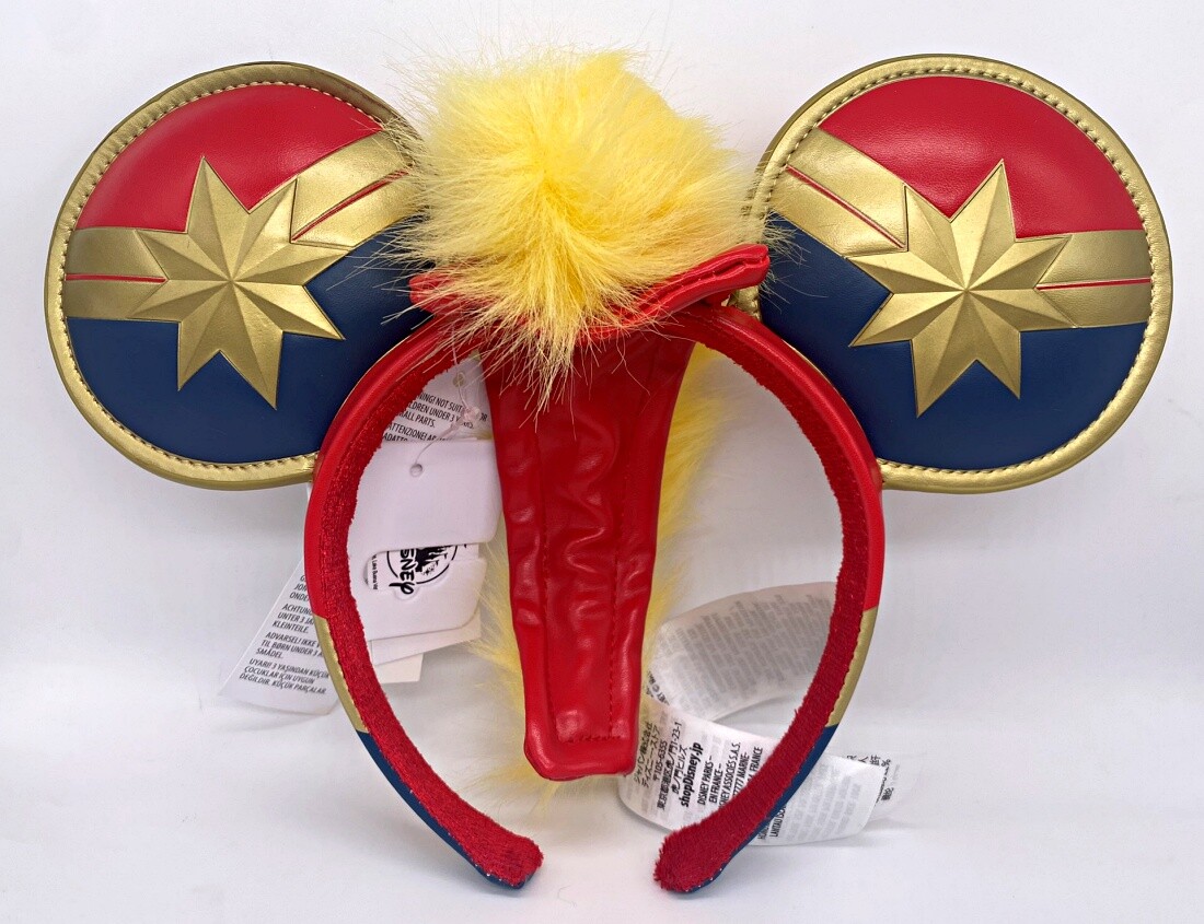 Captain Marvel Mohawk Ears Headband Disney Parks Captain Marvel ADULT Mohawk Mickey Ears  main image 4