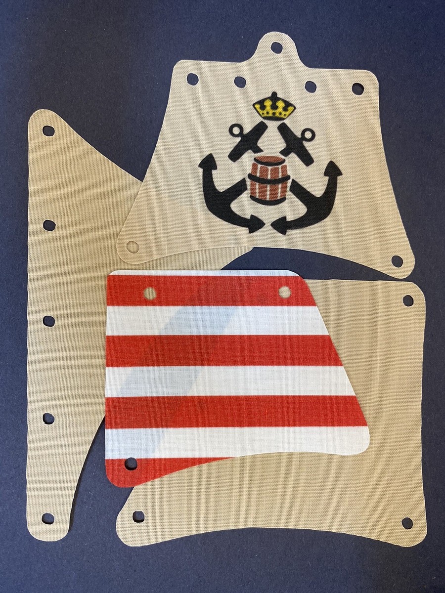 Handcrafted Replacement Sails for LEGO Imperial Trading Post 