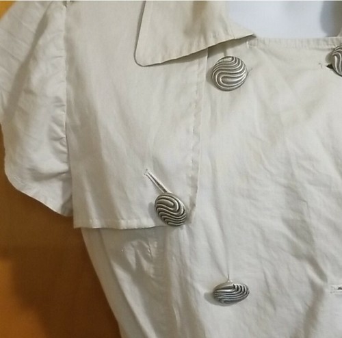 Vintage 80's VERTIGO PARIS Shirt Dress Size L - Picture 5 of 11