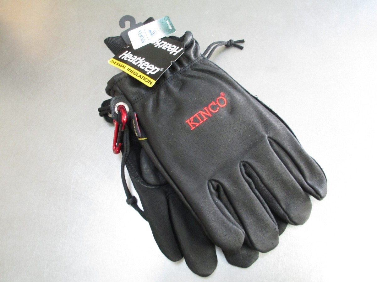 KINCO 900MAX-XL MEN'S BLACK TOP-GRAIN PIGSKIN LEATHER GLOVES (SIZE