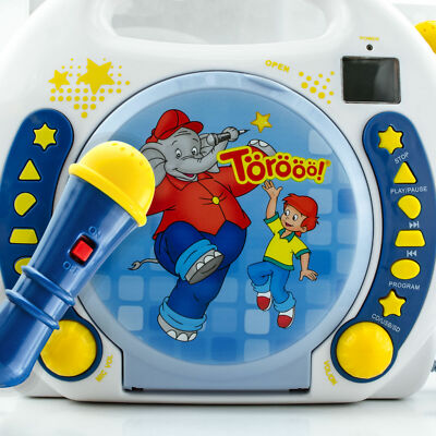 X4-TECH Bobby Joey Kinder CD-Player Benjamin Blümchen inkl. CD - Karaokefunktion