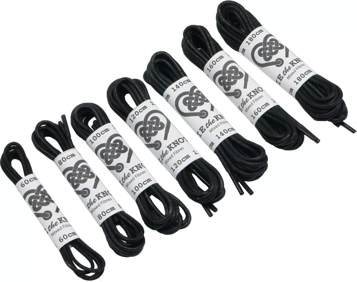 Thin black shop laces
