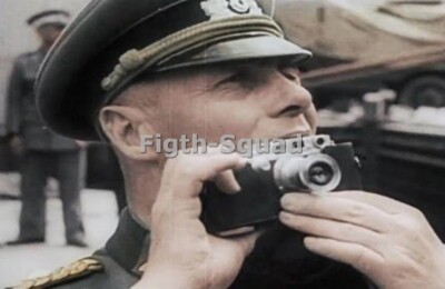 WW2 Picture Photo German General Rommel Desert Fox His Leica