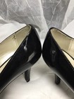Etienne Aigner Classic Vtg Minimalist Glossy Black Patent Pumps 8.5 M — photo 4