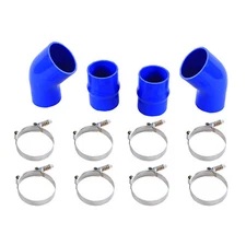 Intercooler Boot Silicone Hose Kit For 1994-2002 Dodge Ram Pickup 5.9 5.9L Blue