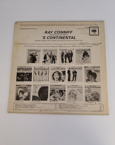 RAY CONNIFF 'S Continental Columbia 6 Eyes Mono Signed LP CL 1776 Promo Copy - Picture 3 of 10