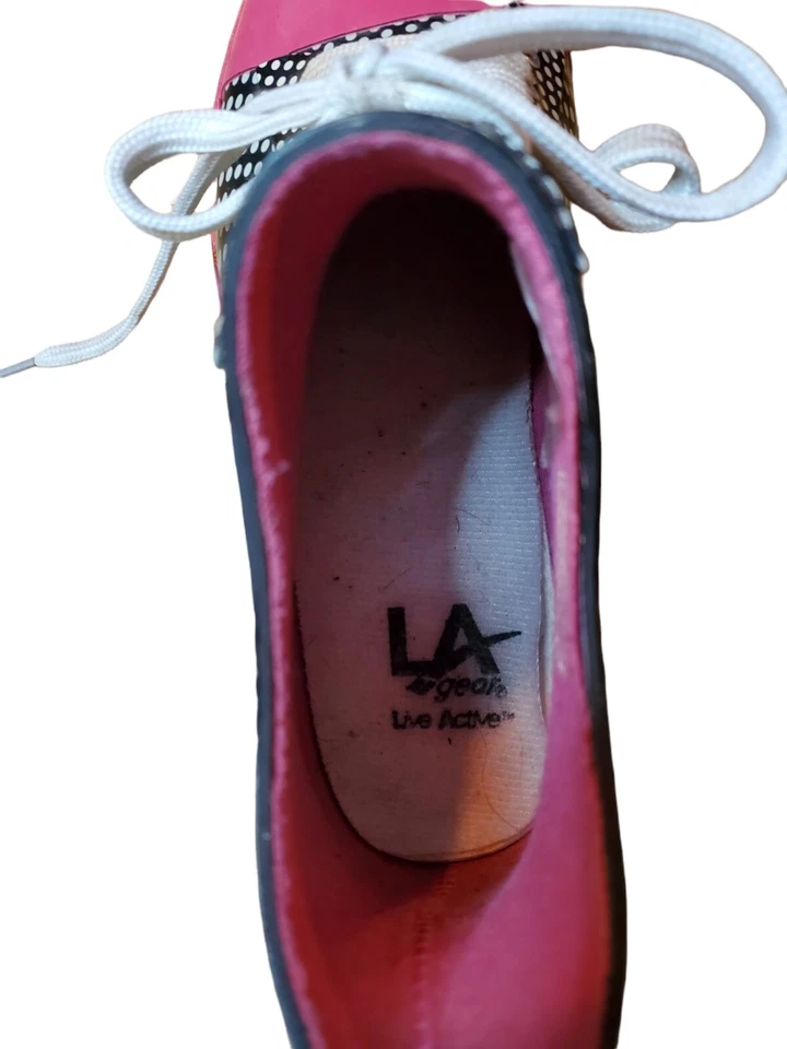 复古 LA GEAR 女式 90 年代橡胶雨靴 靴子 运动鞋 粉色 Galoshes 尺码 8 — 第 4/4 张图片
