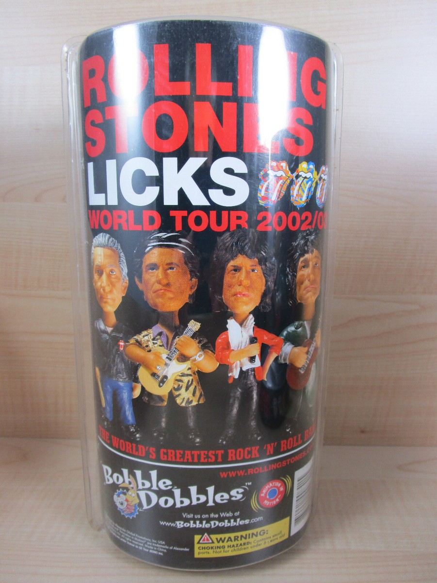 Rolling Stones BOBBLE DOBBLES Set of 4 LICKS World Tour 2002/03 | eBay
