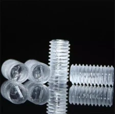 M3 M4 M5 M6 M7 M8 PC Slotted Acrylic Clear Screw Headless Head  Transparent Bolt