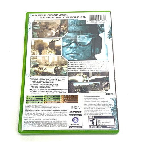 Tom Clancy's Ghost Recon Advanced Warfighter Microsoft Xbox 2006 KOMPLETT GETESTET - Bild 3 von 3