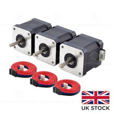 STEPPERONLINE NEMA 17 Stepper Motor 3PCS 55Ncm 2A Bipolar 42x48mm w/1m Cable