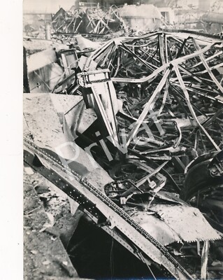 Foto Gasometer Explosion Eisenwerk Ruinen Neunkirchen Saarland 1933 M1.00