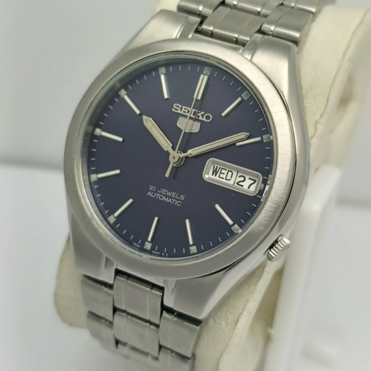 【日本製】SEIKO 5 ミリタリー ネイビー 自動巻き 7S26-03J0 Seiko 5 Automatic 7S26-03E0 Navy Blue Dial Day/Date Vintage Watch
