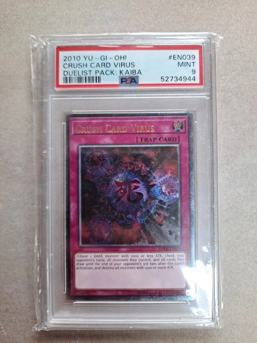crush card virus ultimate rare 2017 YUGIOH DPKB-EN039 CRUSH CARD VIRUS ULTIMATE RARE PSA 8 NM-MT #80455699