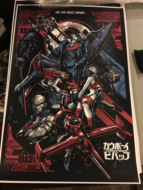 Alexander Iaccarino See You Space Cowboy Scarlet Variant Poster Bebop Print