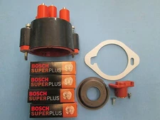 PORSCHE 924S 944 944 TURBO 951 TUNE UP KIT BOSCH CAP W/AFTERMARKET ROTOR