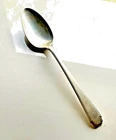 Wallace Art Deco Sterling Silver Serving Spoon 8.25" Heavy Deer Mark Estate