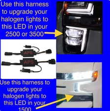 2019 -2022 Chevrolet 1500 2500 3500 Headlight Conversion Harness Halogen To LED