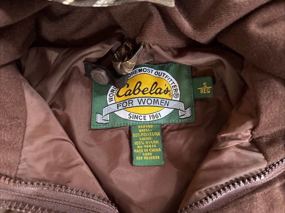 Chaqueta Camuflada Cabelas Gore Tex Advantage Max 4 HD Talla Pequeña Caza Senderismo Con Capucha Foto 2 de 4