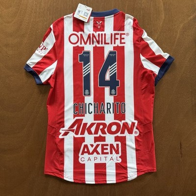 Puma Chivas Guadalajara Soccer Player Version Jersey 24/25 CHICHARITO #14 Sz SM