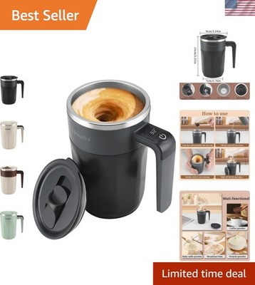 Self Stirring Coffee Mug with Temperature Display, Rechargeable Stirring Mug,...