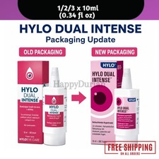 HYLO Dual Intense 10ml Lubricating Eye Drops Preservative Free Dry Eye Care