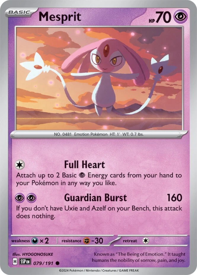 Mesprit Pokémon TCG Cards Just Listed 2026