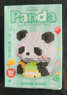 Pandabär Puzzle Panda 159 Teile Klemmbausteine Set Bausteine 3D Puzzle