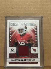 2025 Luminance Football Marvin Harrison Jr Bright Beginnings Relic Cardinals