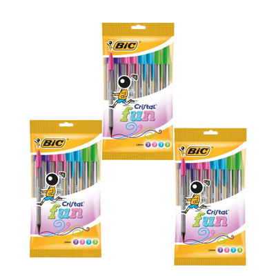 BIC Cristal Fun Kugelschreiber sortiert