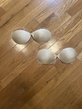 Nude Adhesive Strapless Bra A Cup Reusable Sticky Backless Push Up Women