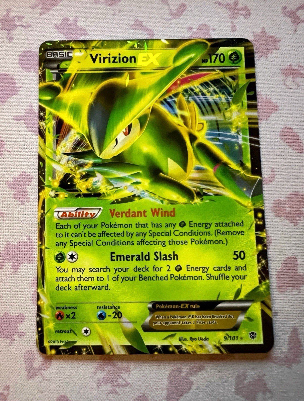 Pokémon TCG Virizion EX 9/101 Black & White Plasma Blast 2013 Near Mint