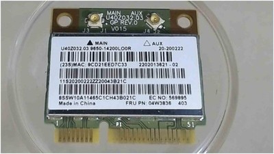 Wlan W-Lan WiFi Karte Board Modul Platine Lenovo G710 20252 -2