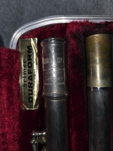 Bundy By Selmer Elkhart In Nickel Flute Vintage NEEDS WORK