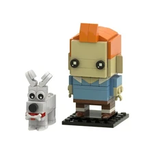 Hot Sale Main Character and Dog Snowy 121 Building Toys Set Build Moc