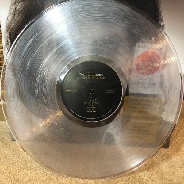 NEIL DIAMOND - ALL TIME GREATEST HITS - 2-LP  - CRYSTAL CLEAR VINYL - LE - NEW! - Image 2 of 4