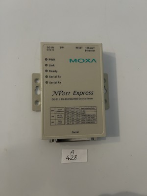 Moxa De-211 Nport Express Rs-232/422/485 Gerät Server 12-30Vdc