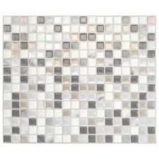 SMART TILES Peel and Stick Backsplash - 5 Sheets of 9.64" x 11.55" - 3D Adhes...